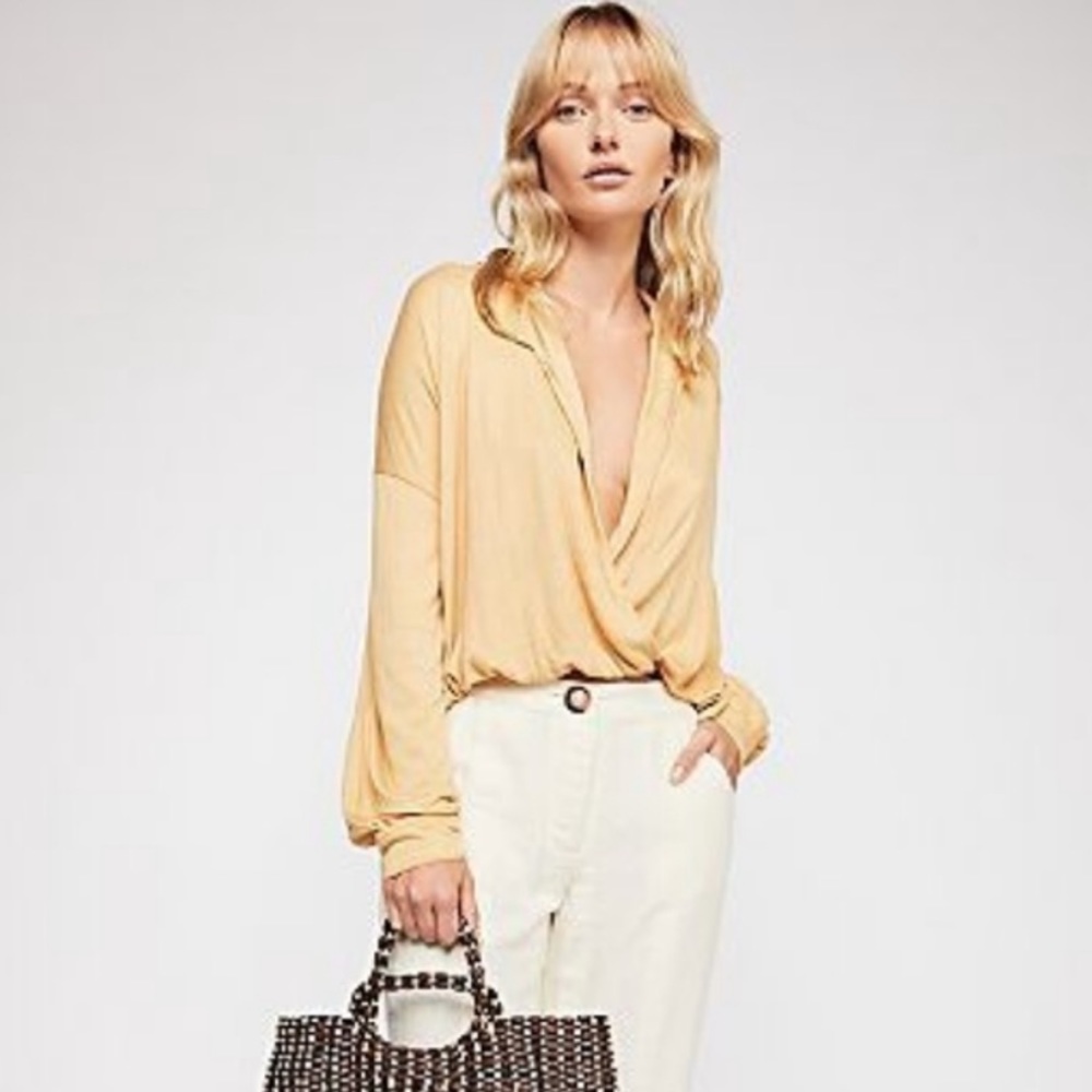 FREE PEOPLE FP Beach Keepin’ Classy Long Sleeve Tee